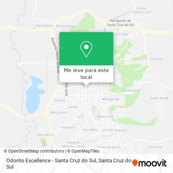 Odonto Excellence - Santa Cruz do Sul mapa