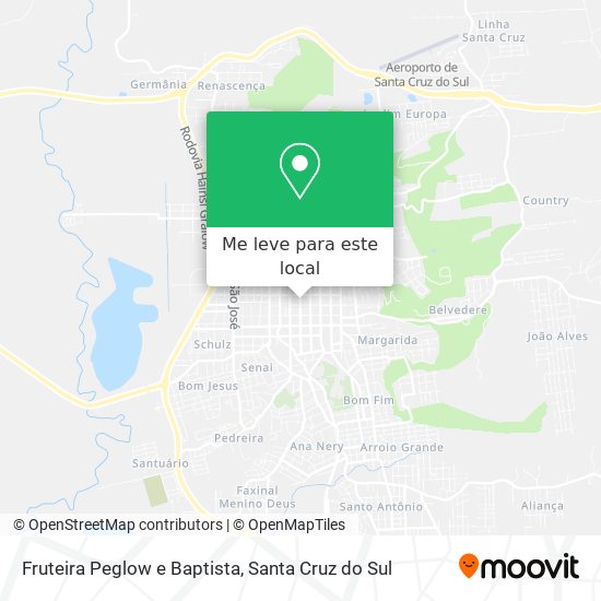 Fruteira Peglow e Baptista mapa