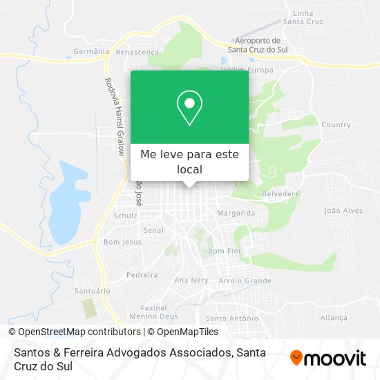 Santos & Ferreira Advogados Associados mapa