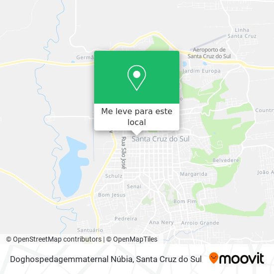 Doghospedagemmaternal Núbia mapa