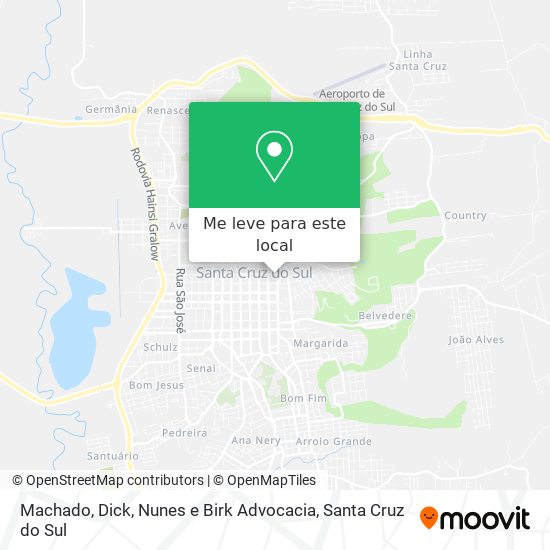 Machado, Dick, Nunes e Birk Advocacia mapa