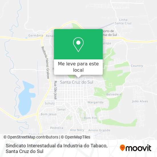 Sindicato Interestadual da Industria do Tabaco mapa