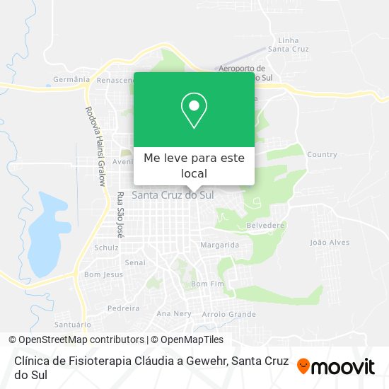 Clínica de Fisioterapia Cláudia a Gewehr mapa