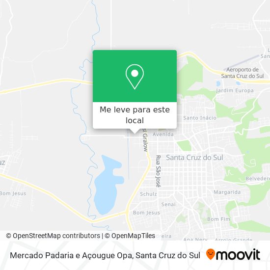 Mercado Padaria e Açougue Opa mapa