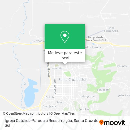 Igreja Católica-Paróquia Ressurreição mapa