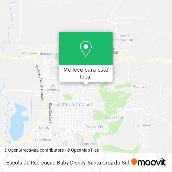 Escola de Recreação Baby Disney mapa