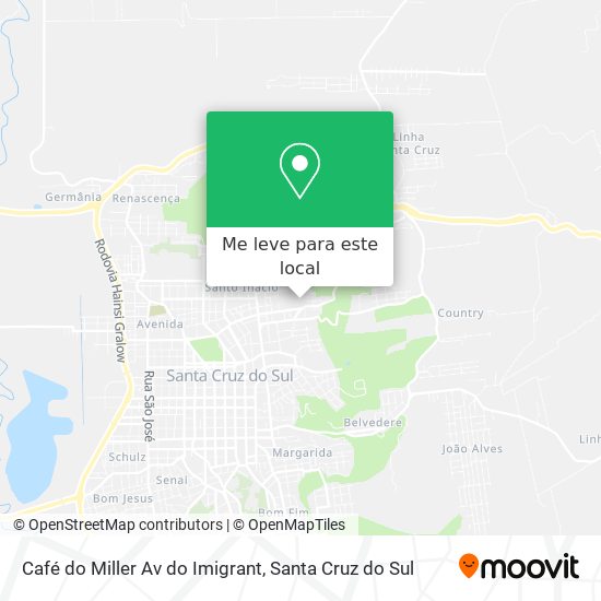 Café do Miller Av do Imigrant mapa