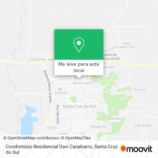 Condominio Residencial Davi Canabarro mapa
