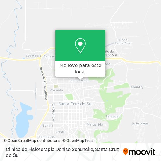 Clinica de Fisioterapia Denise Schuncke mapa