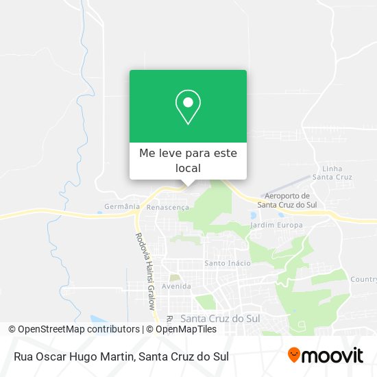 Rua Oscar Hugo Martin mapa
