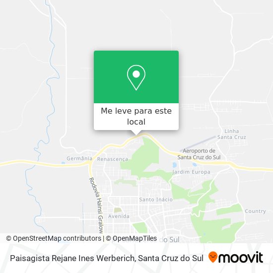 Paisagista Rejane Ines Werberich mapa