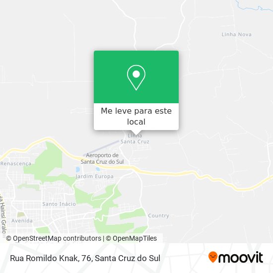 Rua Romildo Knak, 76 mapa