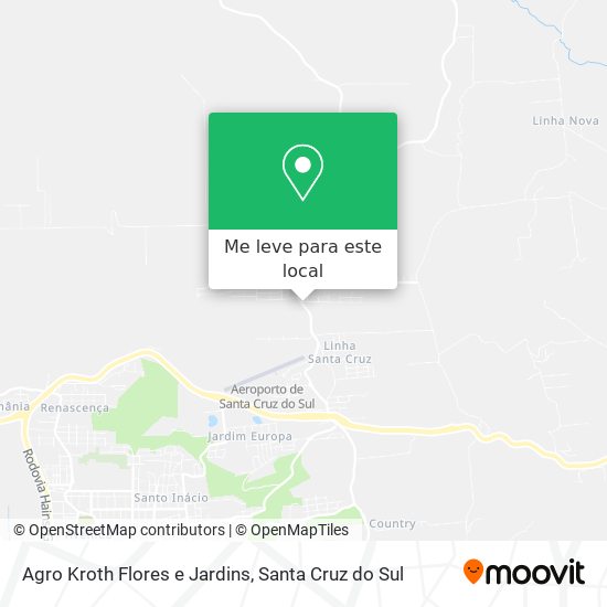 Agro Kroth Flores e Jardins mapa