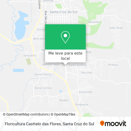 Floricultura Casttelo das Flores mapa