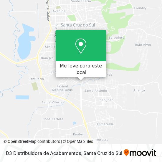 D3 Distribuidora de Acabamentos mapa