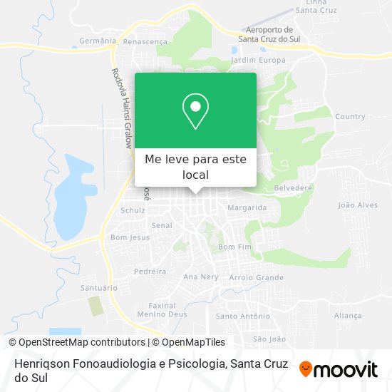 Henriqson Fonoaudiologia e Psicologia mapa