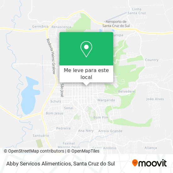 Abby Servicos Alimenticios mapa