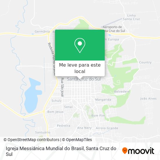 Igreja Messiânica Mundial do Brasil mapa
