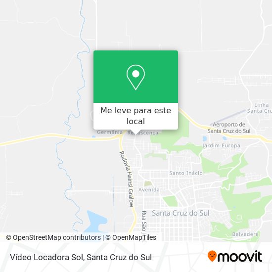 Vídeo Locadora Sol mapa