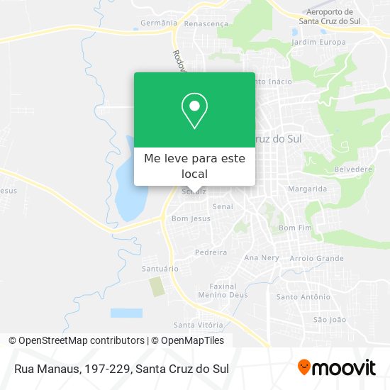 Rua Manaus, 197-229 mapa