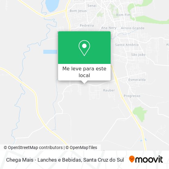 Chega Mais - Lanches e Bebidas mapa