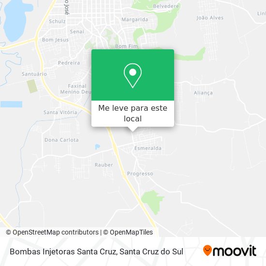 Bombas Injetoras Santa Cruz mapa