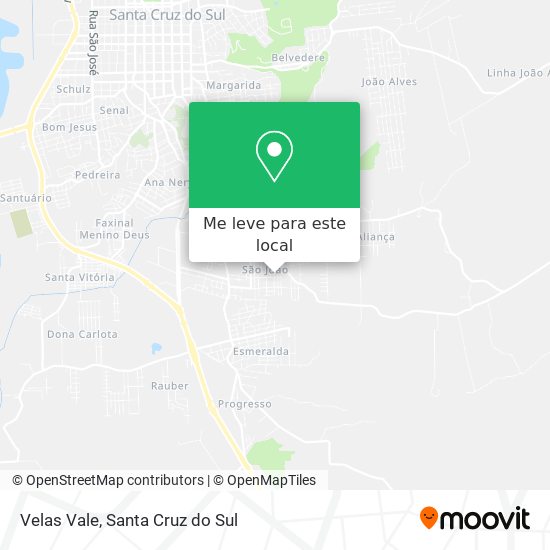 Velas Vale mapa