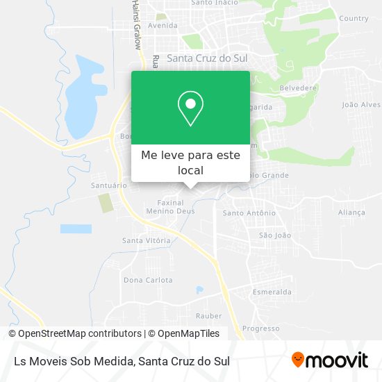Ls Moveis Sob Medida mapa