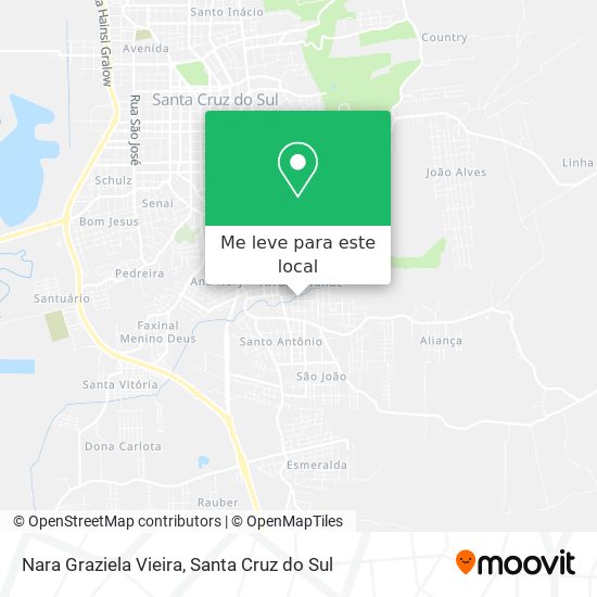 Nara Graziela Vieira mapa