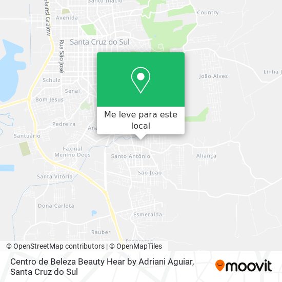 Centro de Beleza Beauty Hear by Adriani Aguiar mapa