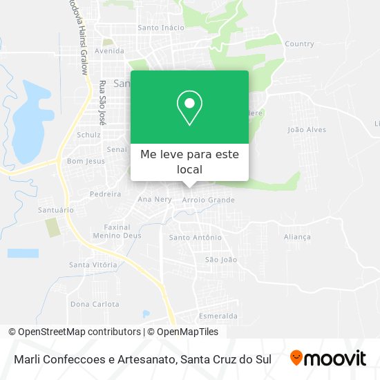 Marli Confeccoes e Artesanato mapa