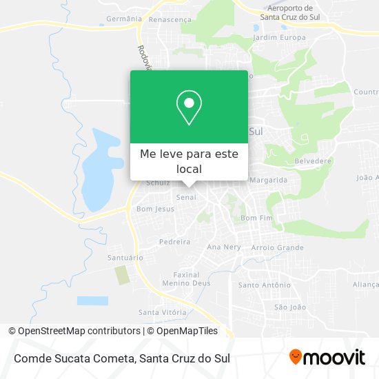 Comde Sucata Cometa mapa