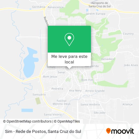 Sim - Rede de Postos mapa