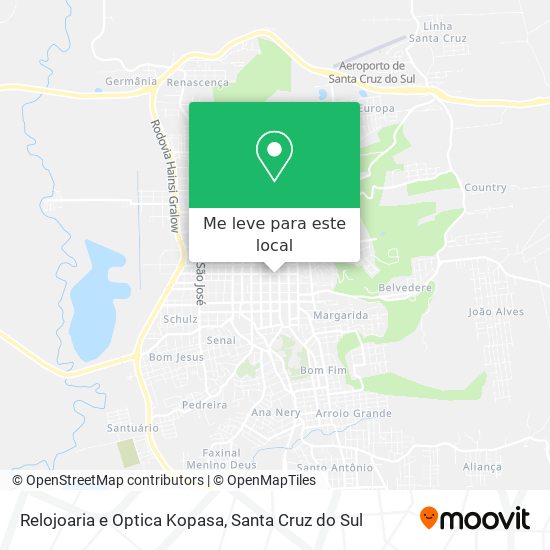 Relojoaria e Optica Kopasa mapa