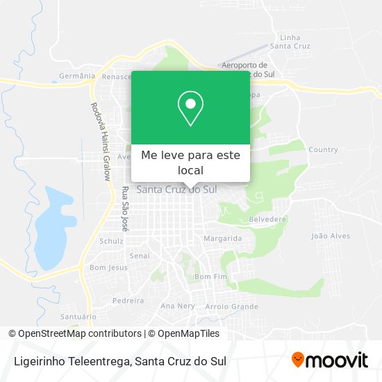 Ligeirinho Teleentrega mapa