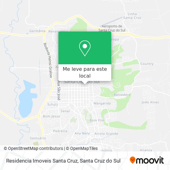Residencia Imoveis Santa Cruz mapa