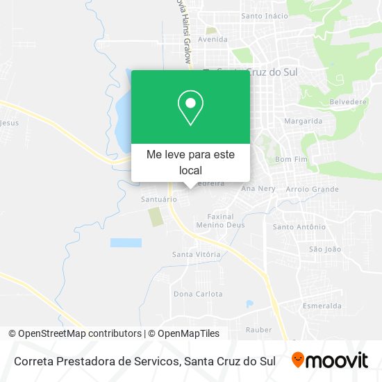 Correta Prestadora de Servicos mapa