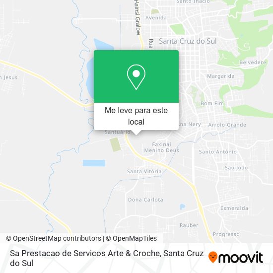 Sa Prestacao de Servicos Arte & Croche mapa