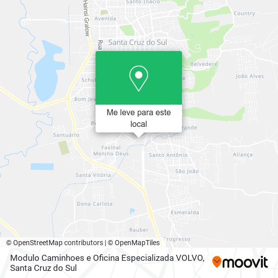 Modulo Caminhoes e Oficina Especializada VOLVO mapa