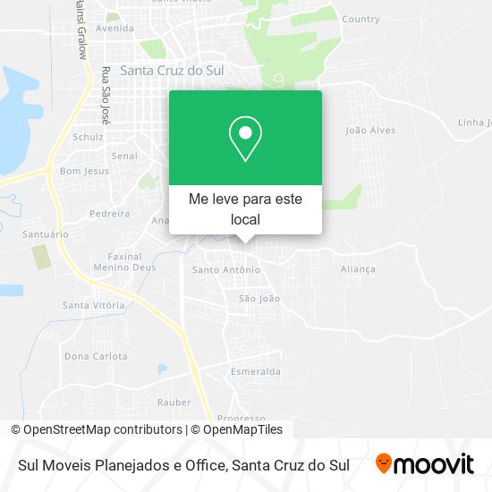 Sul Moveis Planejados e Office mapa