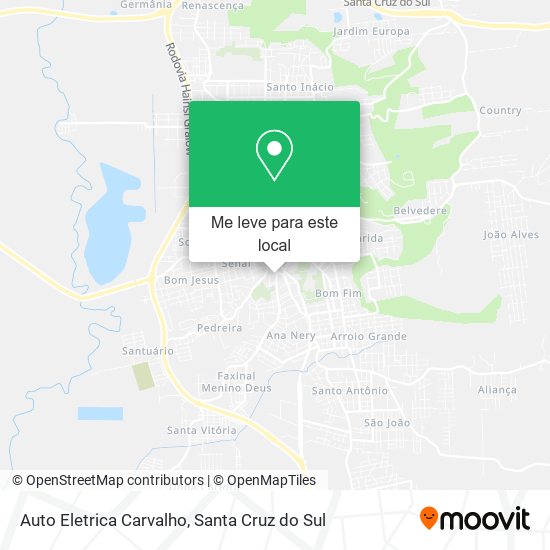 Auto Eletrica Carvalho mapa