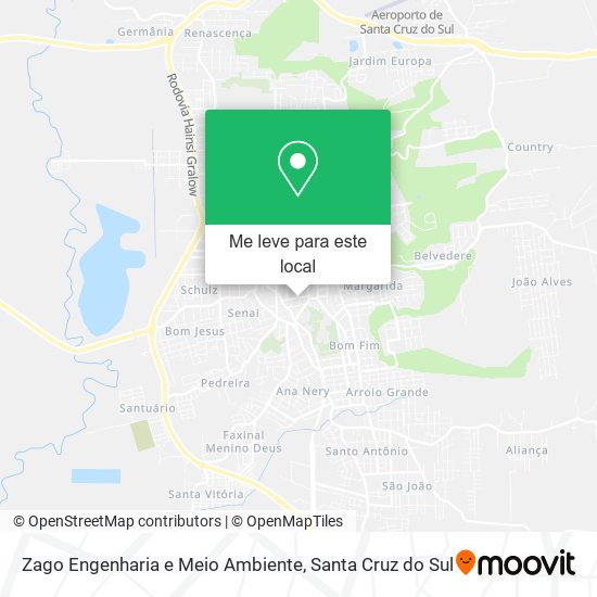 Zago Engenharia e Meio Ambiente mapa