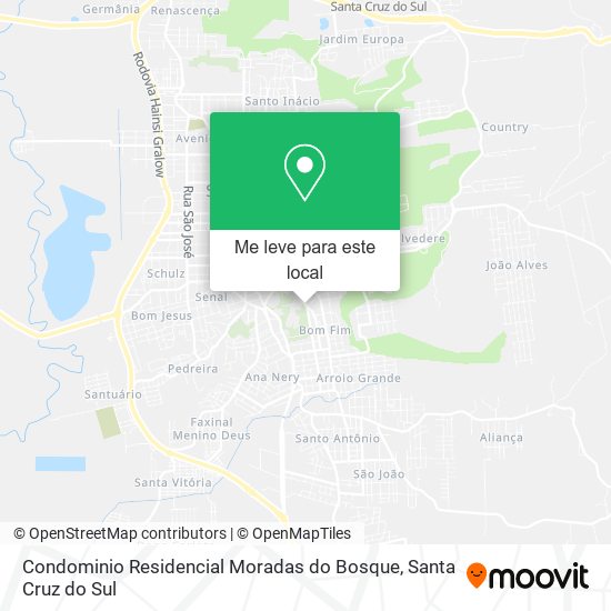 Condominio Residencial Moradas do Bosque mapa