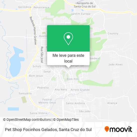 Pet Shop Focinhos Gelados mapa