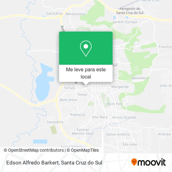 Edson Alfredo Barkert mapa