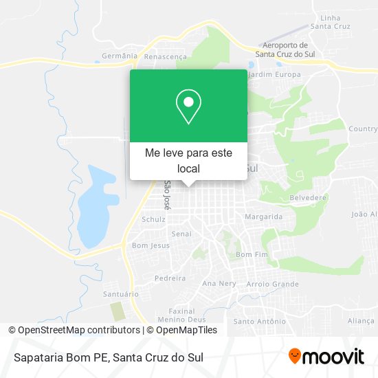 Sapataria Bom PE mapa