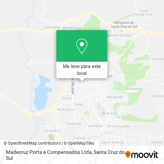 Madecruz Porta e Compensados Ltda mapa
