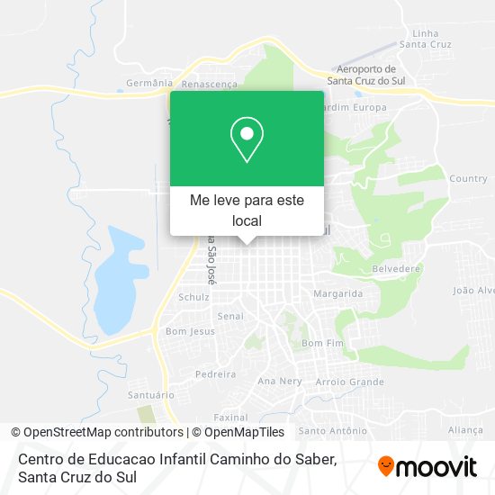Centro de Educacao Infantil Caminho do Saber mapa