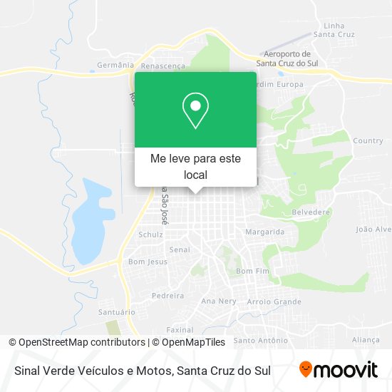 Sinal Verde Veículos e Motos mapa