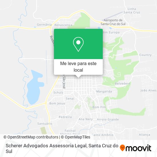 Scherer Advogados Assessoria Legal mapa